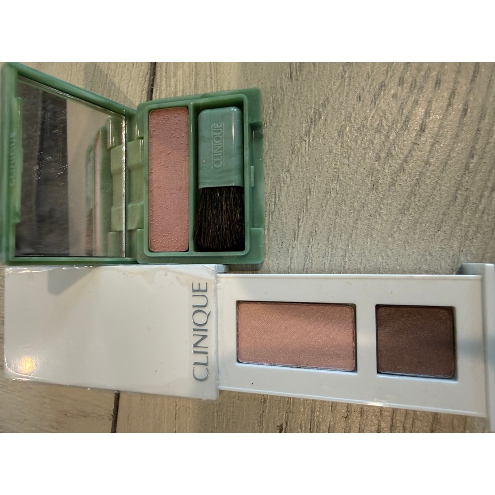 Clinique Plum Gorgeous Blush and All About Shadow Duo Hazy Ballet Flats Set